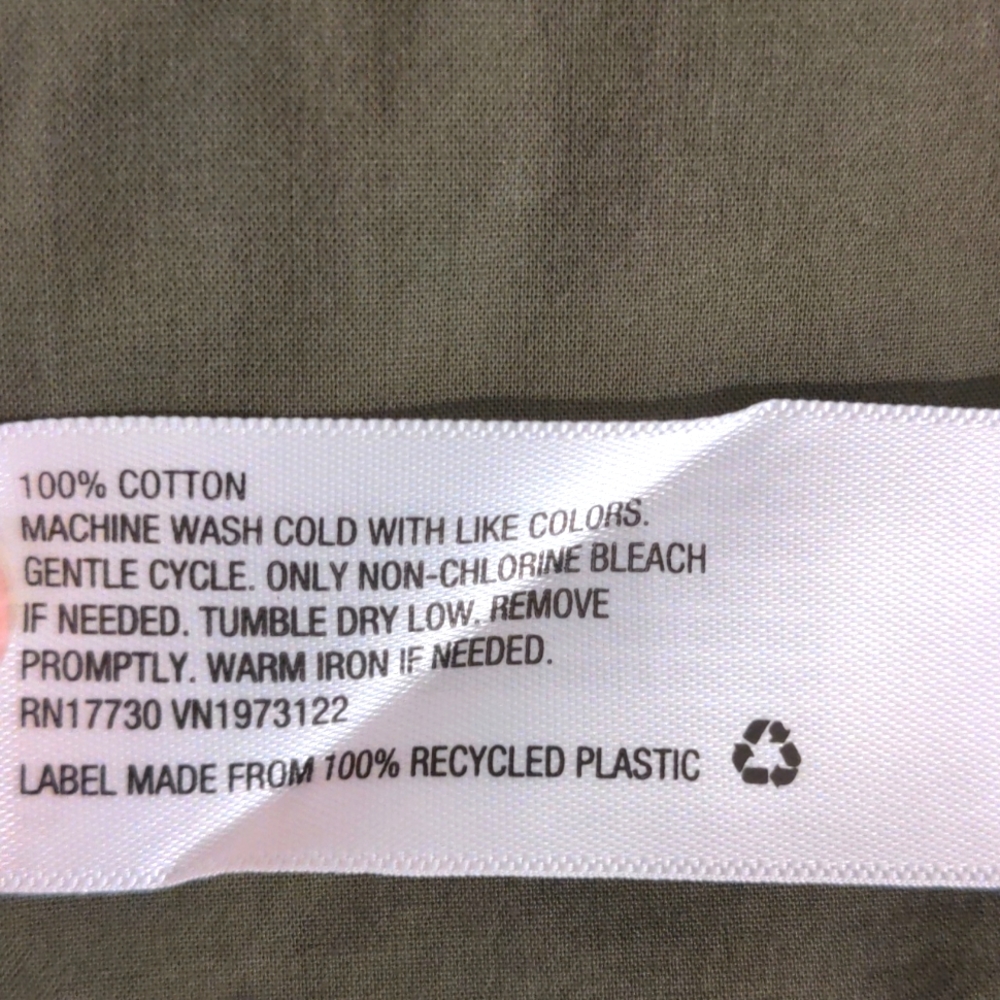 Universal Thread 100% cotton olive xl / yellow large collared tops used bundle - Picture 5 of 7